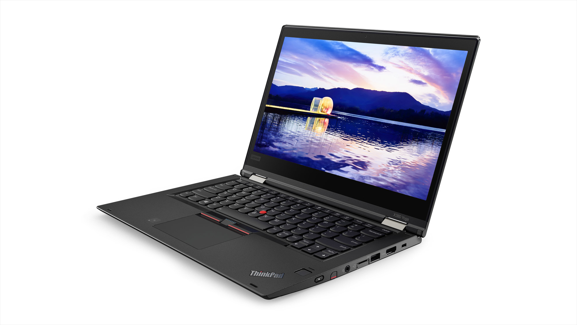Lenovo ThinkPad X380 Yoga Hybride (2-en-1) 33,8 cm (13.3") 1920 x 1080 pixels Écran tactile Intel® Core™ i5 de 8e génération 8 Go DDR4-SDRAM 256 Go SSD Windows 10 Pro Noir