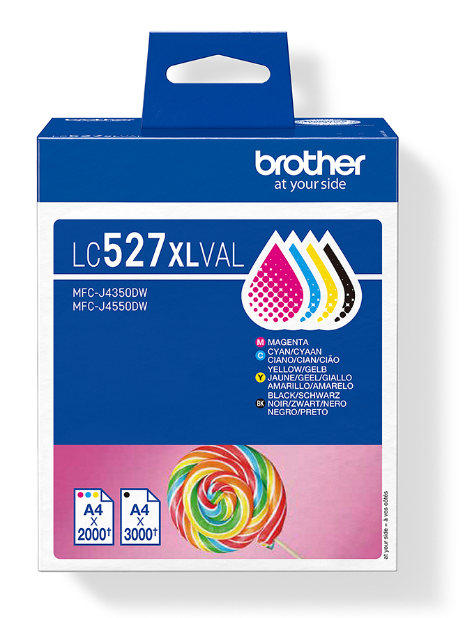 Brother LC527XLVAL Cartouche d'encre d'origine, pack économique