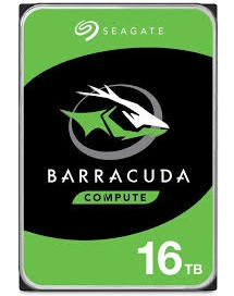 Seagate Barracuda 16TB disque dur 16 To 7200 tr/min 512 Mo 3.5" SATA