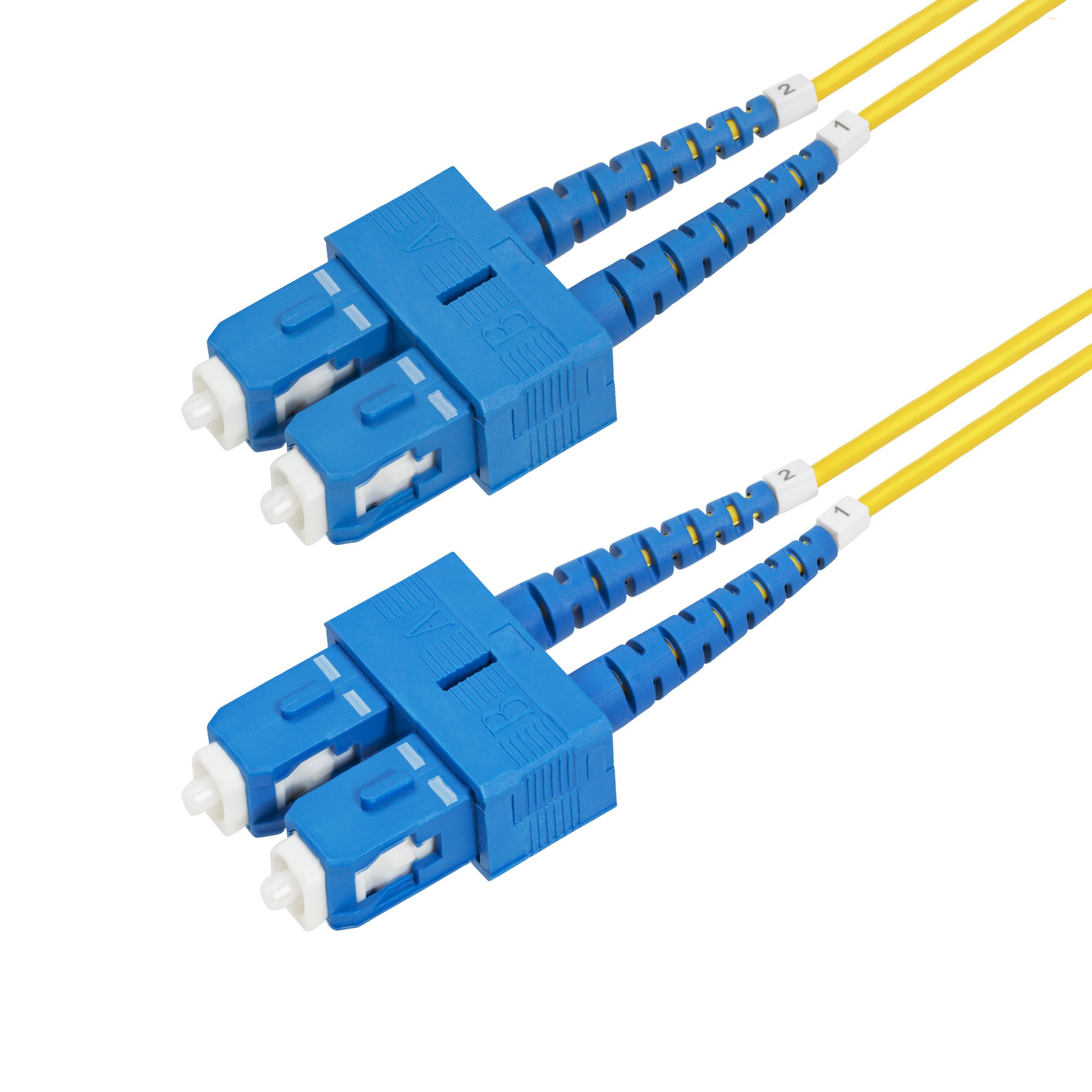 StarTech.com Câble Fibre Optique de 1m Duplex Monomode SC à SC (UPC) OS2, 9/125µm, 40G/100G, Cordon Fibre Optique, Insensible à la Courbure, Faible Perte d'Insertion, Cordon Patch Fibre LSZH StarTech.com Câble Fibre Optique de 1m Duplex Monomode SC à SC (UPC) OS2, 9/125µm, 40G/100G, Cordon Fibre Optique, Insensible à la Courbure, Faible Perte d'Insertion, Cordon Patch Fibre LSZH
