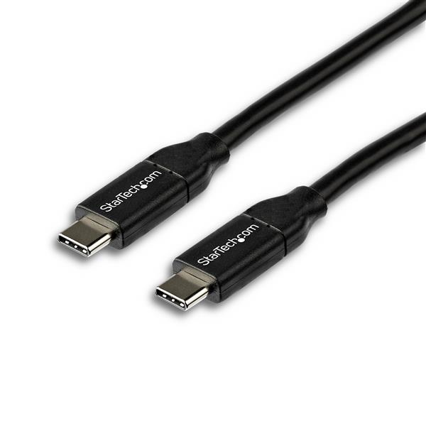 StarTech.com Câble USB-C vers USB-C avec Power Delivery 5A de 2 m - USB 2.0 - Noir StarTech.com Câble USB-C vers USB-C avec Power Delivery 5A de 2 m - USB 2.0 - Noir