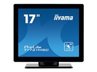 iiyama ProLite T1721MSC-B2 écran plat de PC 43,2 cm (17") 1280 x 1024 pixels SXGA LED Écran tactile Dessus de table Noir iiyama ProLite T1721MSC-B2 écran plat de PC 43,2 cm (17") 1280 x 1024 pixels SXGA LED Écran tactile Dessus de table Noir