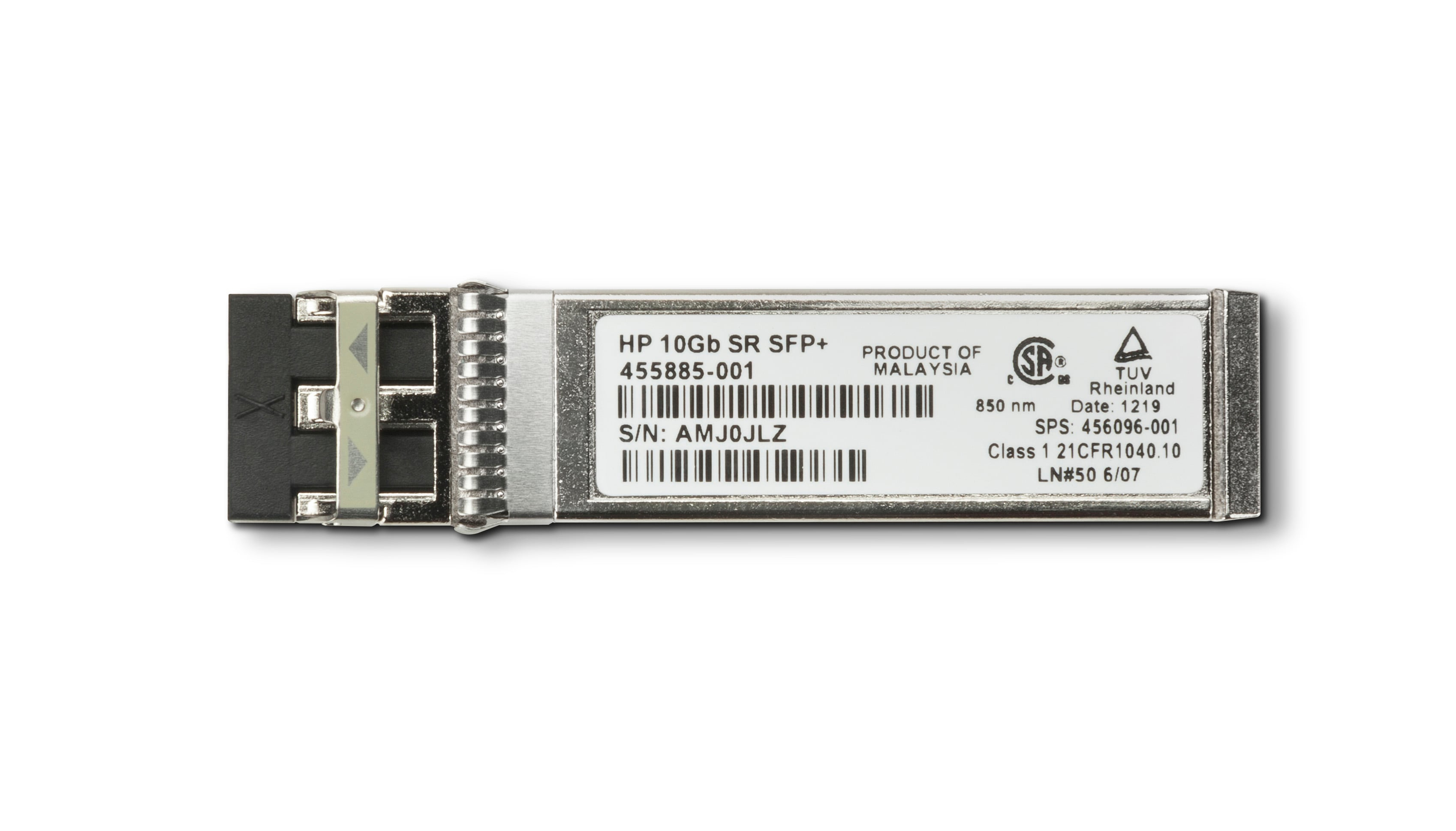 Intel 10GbE SFP+ SR Tranceiver Intel 10GbE SFP+ SR Tranceiver