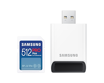 Samsung PRO Plus MB-SD512SB/WW mémoire flash 512 Go SDXC UHS-I Samsung PRO Plus MB-SD512SB/WW mémoire flash 512 Go SDXC UHS-I