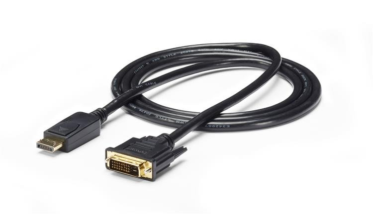 StarTech.com Câble Adaptateur DisplayPort vers DVI de 1,8 m - Convertisseur DP - 1920x1200 StarTech.com Câble Adaptateur DisplayPort vers DVI de 1,8 m - Convertisseur DP - 1920x1200