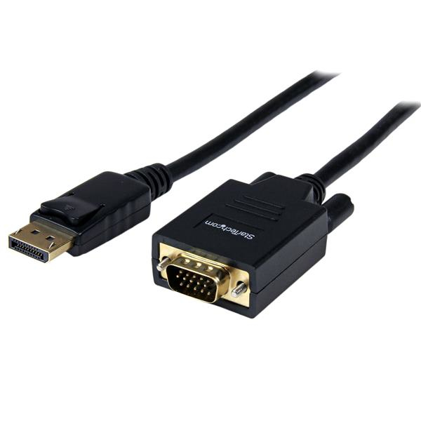 StarTech.com Câble adaptateur DisplayPort vers VGA de 1,8m - Mâle / Mâle - 1920x1200 StarTech.com Câble adaptateur DisplayPort vers VGA de 1,8m - Mâle / Mâle - 1920x1200