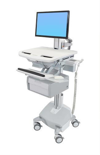 Ergotron Cart with LCD Pivot, LiFe Powered, 1 Tall Drawer Ergotron Cart with LCD Pivot, LiFe Powered, 1 Tall Drawer