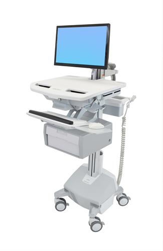 Ergotron Cart with LCD Arm, LiFe Powered, 1 Tall Drawer Ergotron Cart with LCD Arm, LiFe Powered, 1 Tall Drawer