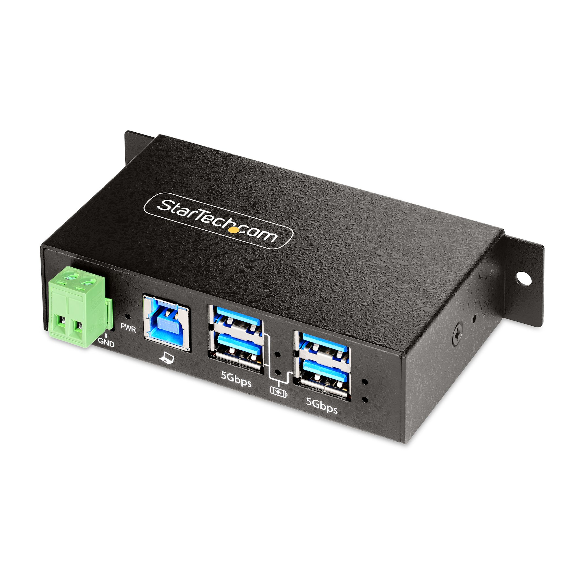 StarTech.com Hub USB 3.0 4 Ports avec 4x USB-A, Boîtier Industriel en Métal, Hub USB 4 ports avec Protection ESD, Montage Mural, sur Table ou sur Rail, USB 3.0/3.1/3.2 Gen 1 5Gbps StarTech.com Hub USB 3.0 4 Ports avec 4x USB-A, Boîtier Industriel en Métal, Hub USB 4 ports avec Protection ESD, Montage Mural, sur Table ou sur Rail, USB 3.0/3.1/3.2 Gen 1 5Gbps