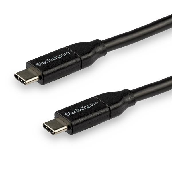 StarTech.com Câble USB-C vers USB-C avec Power Delivery 5A de 3 m - USB 2.0 - Noir StarTech.com Câble USB-C vers USB-C avec Power Delivery 5A de 3 m - USB 2.0 - Noir