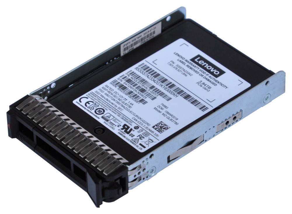 Lenovo PM983 2.5" 3,84 To U.2 V-NAND NVMe Lenovo PM983 2.5" 3,84 To U.2 V-NAND NVMe