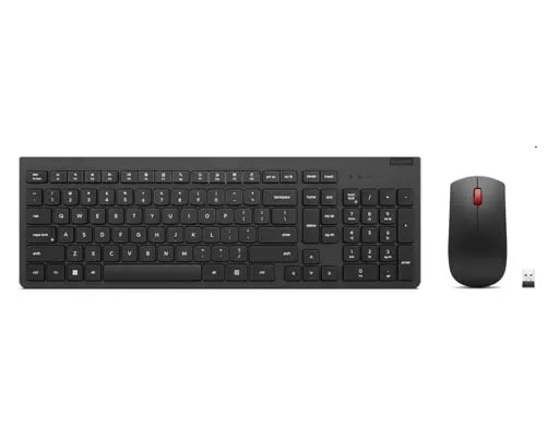 Lenovo 4X31N50746 clavier Souris incluse RF sans fil QWERTY Anglais américain Noir Lenovo 4X31N50746 clavier Souris incluse RF sans fil QWERTY Anglais américain Noir