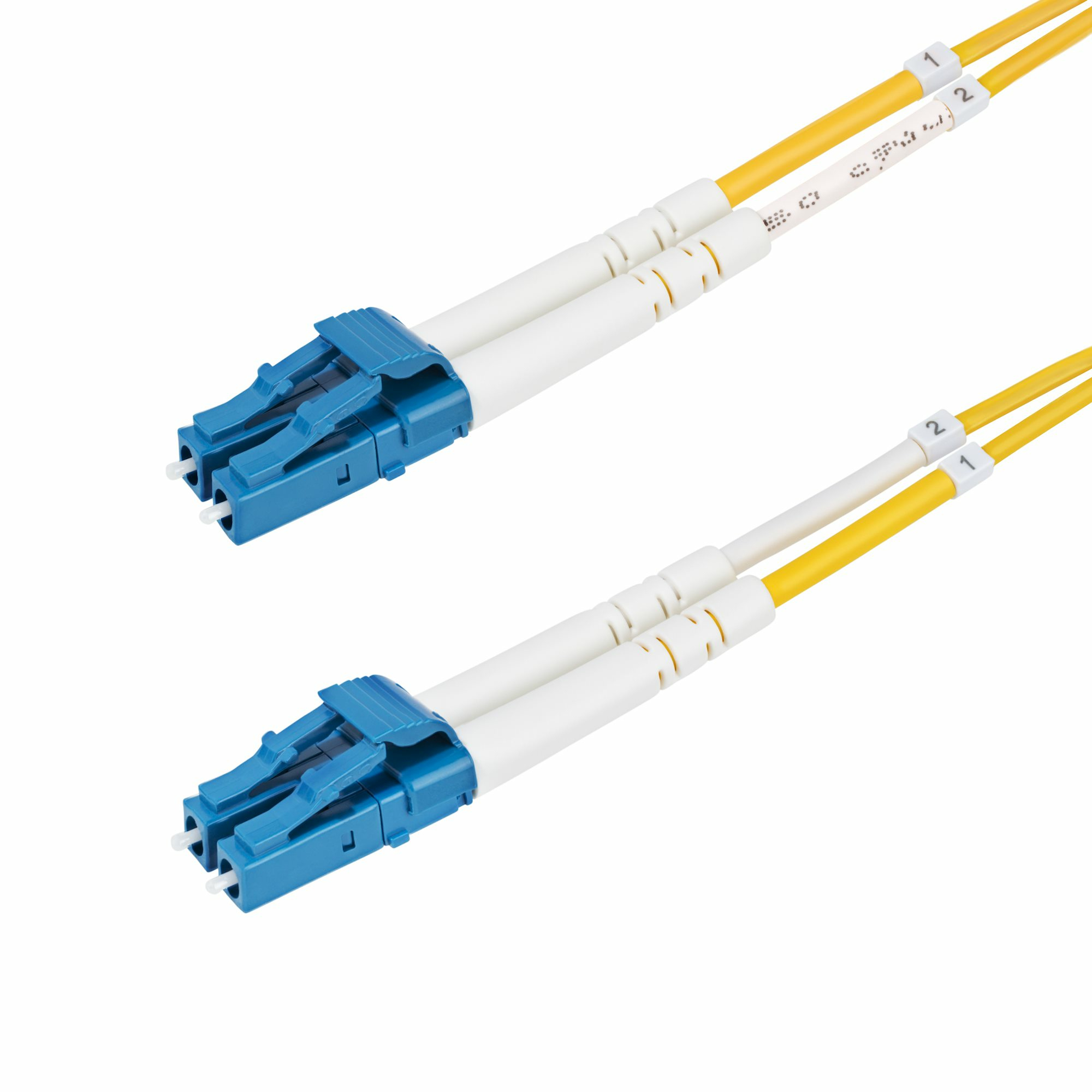 StarTech.com Câble Fibre Optique de 25m Duplex Monomode LC à LC (UPC) OS2, 9/125µm, 10G, Cordon Fibre Optique, Insensible à la Courbure, Faible Perte d'Insertion, Cordon Patch Fibre LSZH