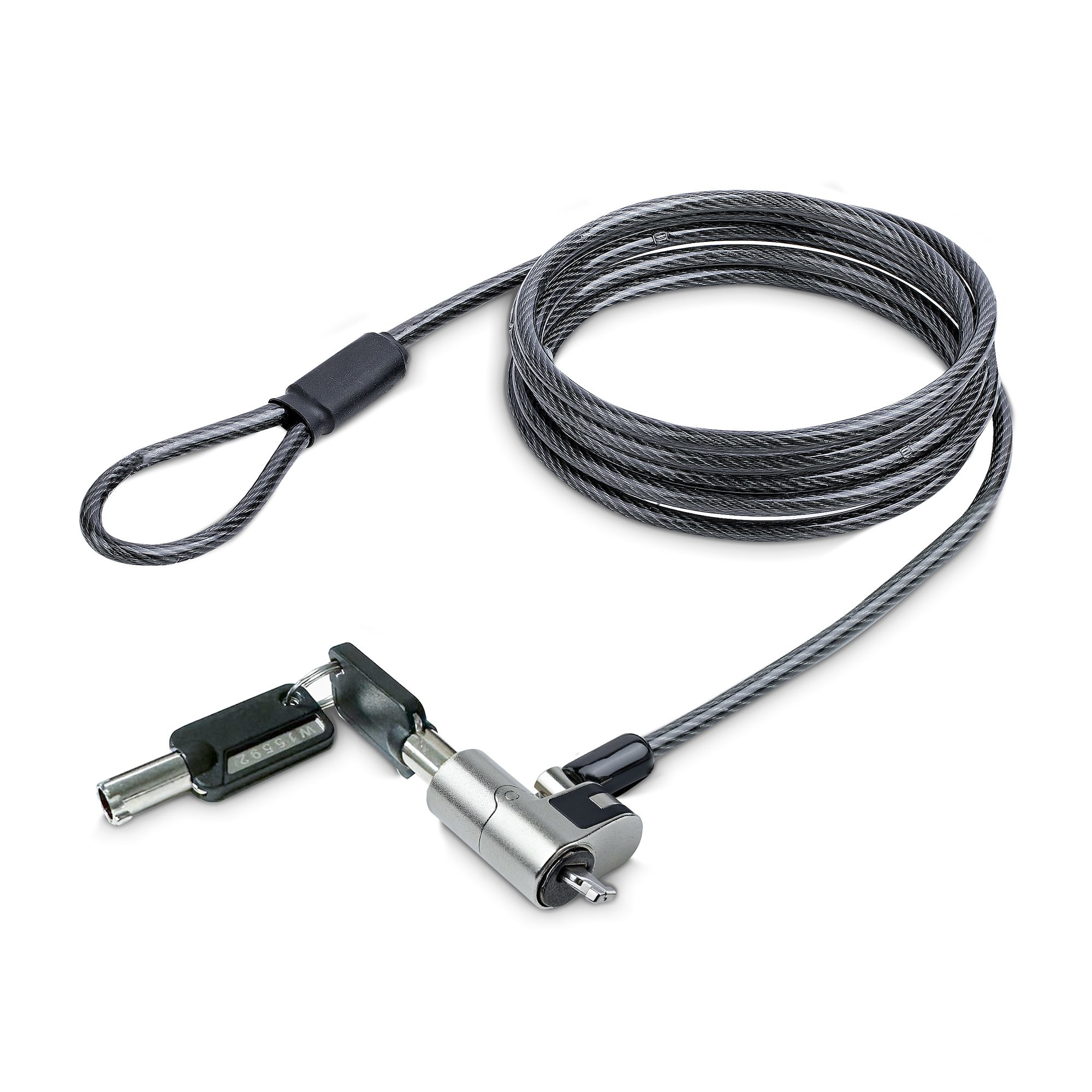 StarTech.com NANOK-LAPTOP-LOCK câble antivol Noir, Argent 2 m StarTech.com NANOK-LAPTOP-LOCK câble antivol Noir, Argent 2 m