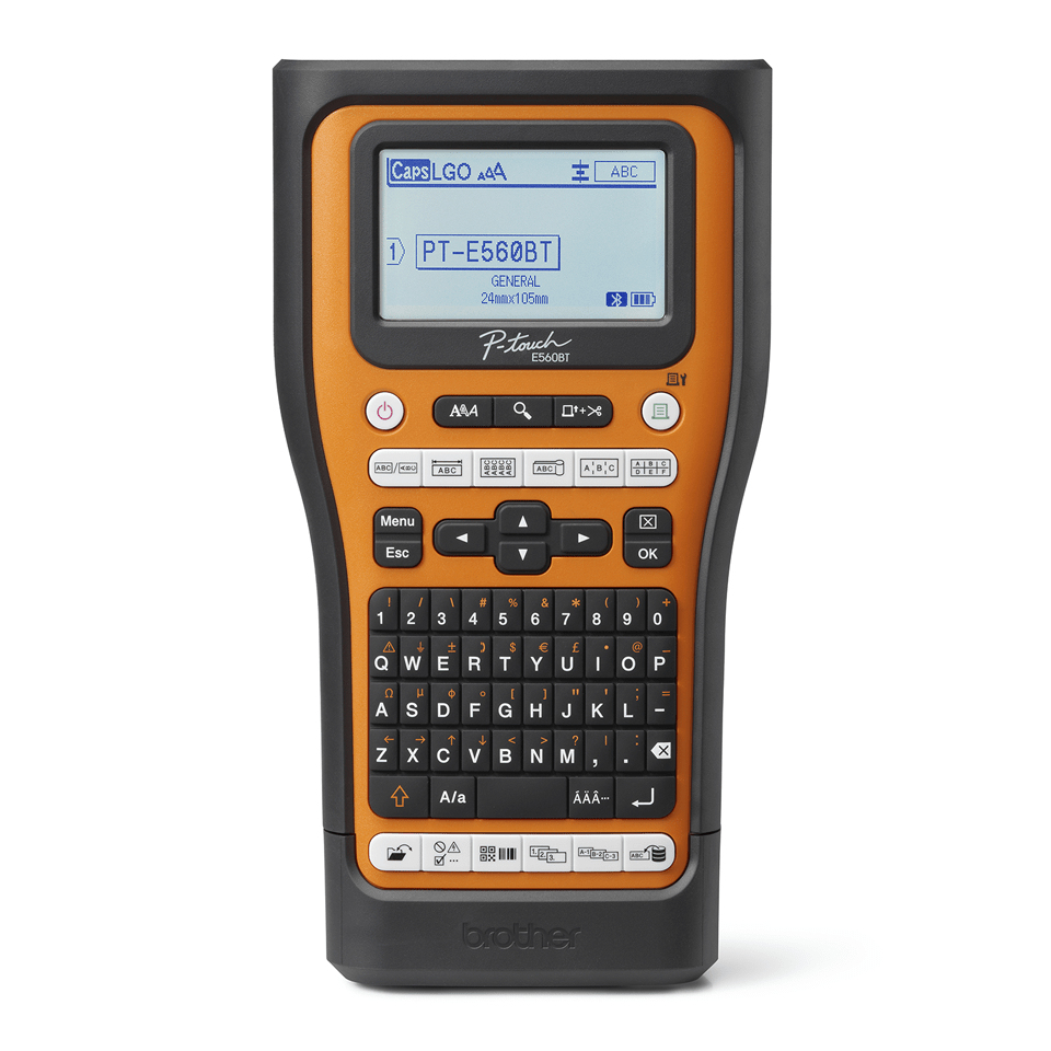 Brother PT-E560BTSP imprimante pour étiquettes Transfert thermique 180 x 180 DPI 30 mm/sec Avec fil &sans fil HSE/TZe Bluetooth AZERTY Brother PT-E560BTSP imprimante pour étiquettes Transfert thermique 180 x 180 DPI 30 mm/sec Avec fil &sans fil HSE/TZe Bluetooth AZERTY