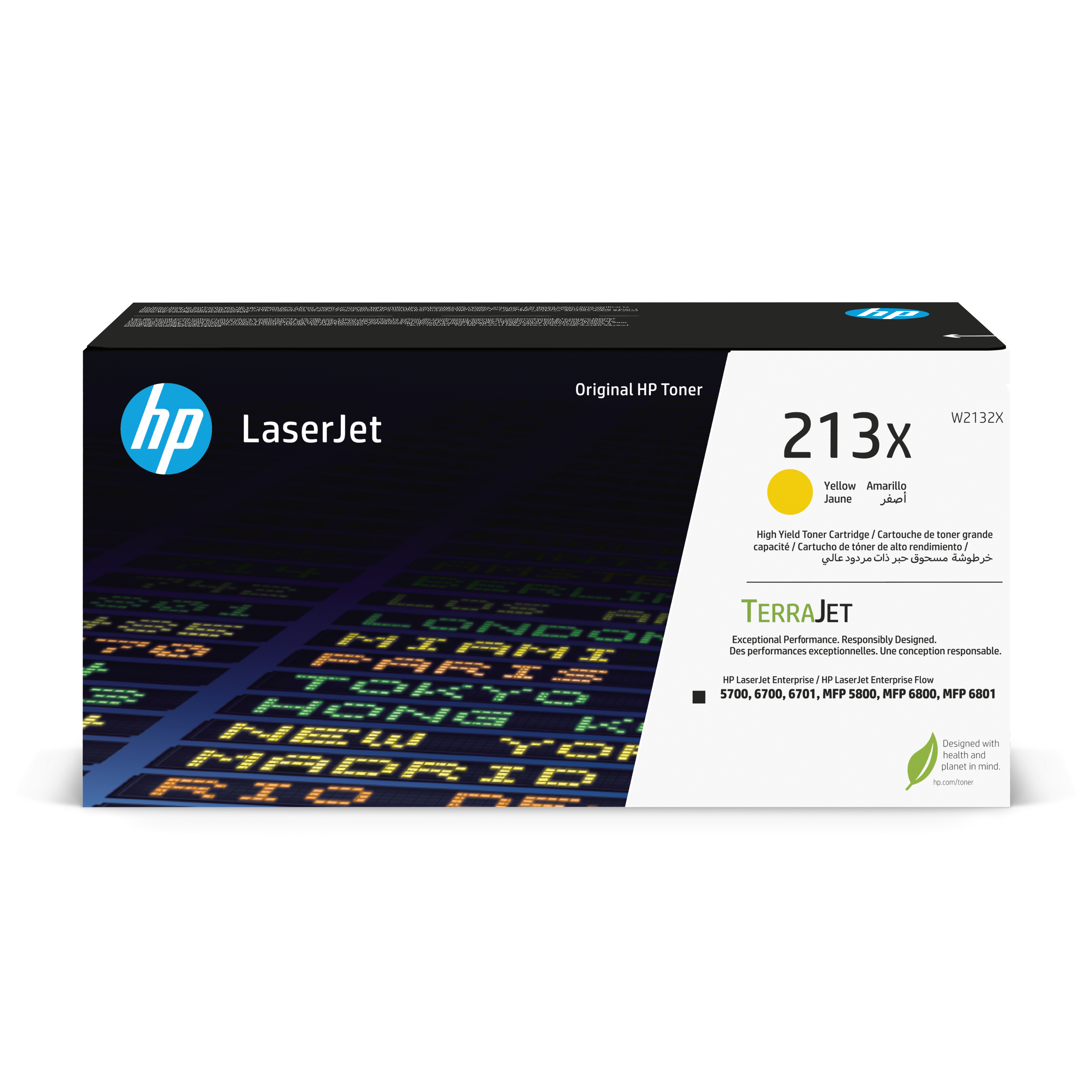 HP 213X Toner LaserJet authentique Grande capacité Jaune HP 213X Toner LaserJet authentique Grande capacité Jaune