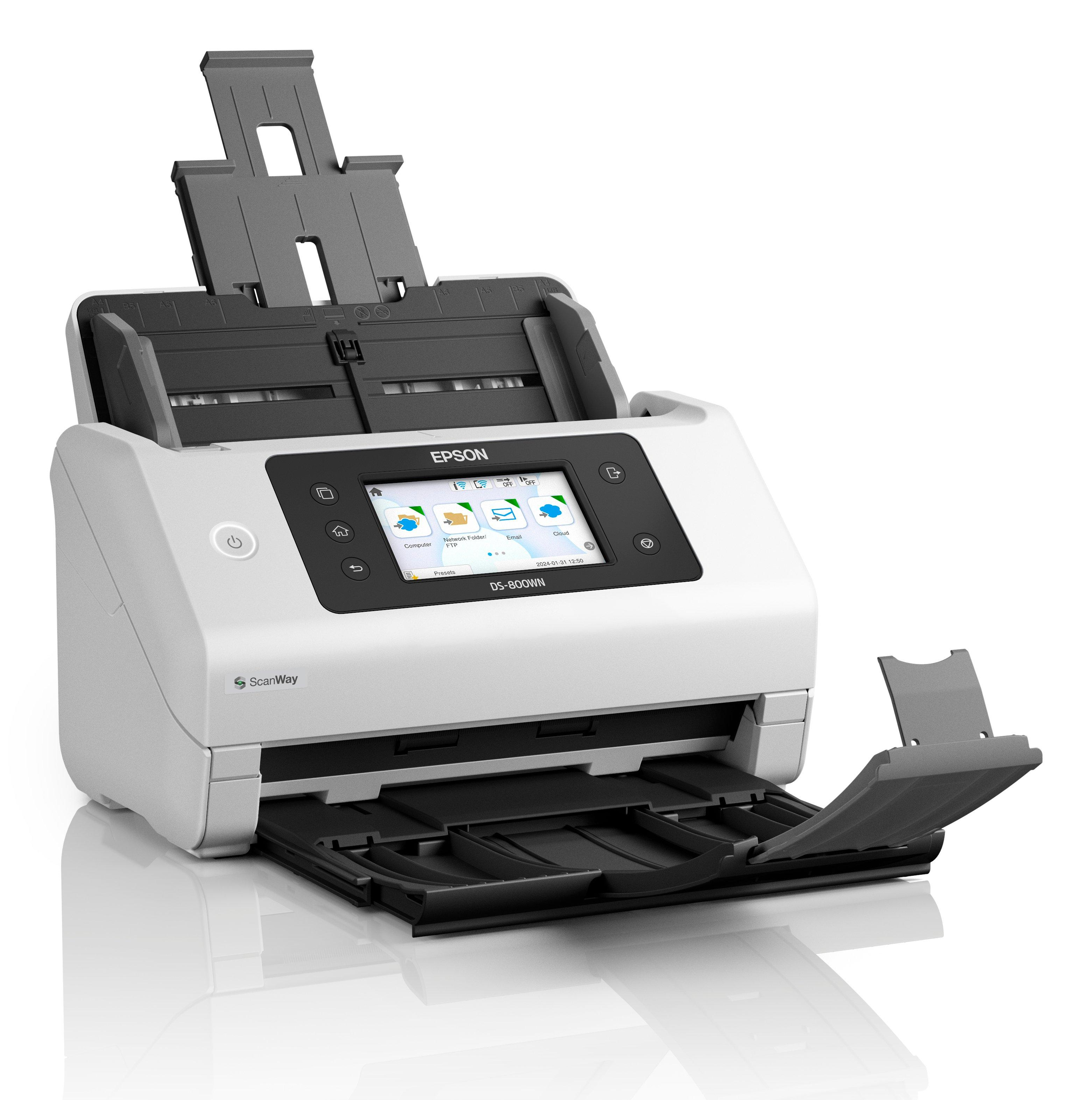 Epson WorkForce DS-800WN Alimentation papier de scanner 600 x 600 DPI A4 Blanc Epson WorkForce DS-800WN Alimentation papier de scanner 600 x 600 DPI A4 Blanc