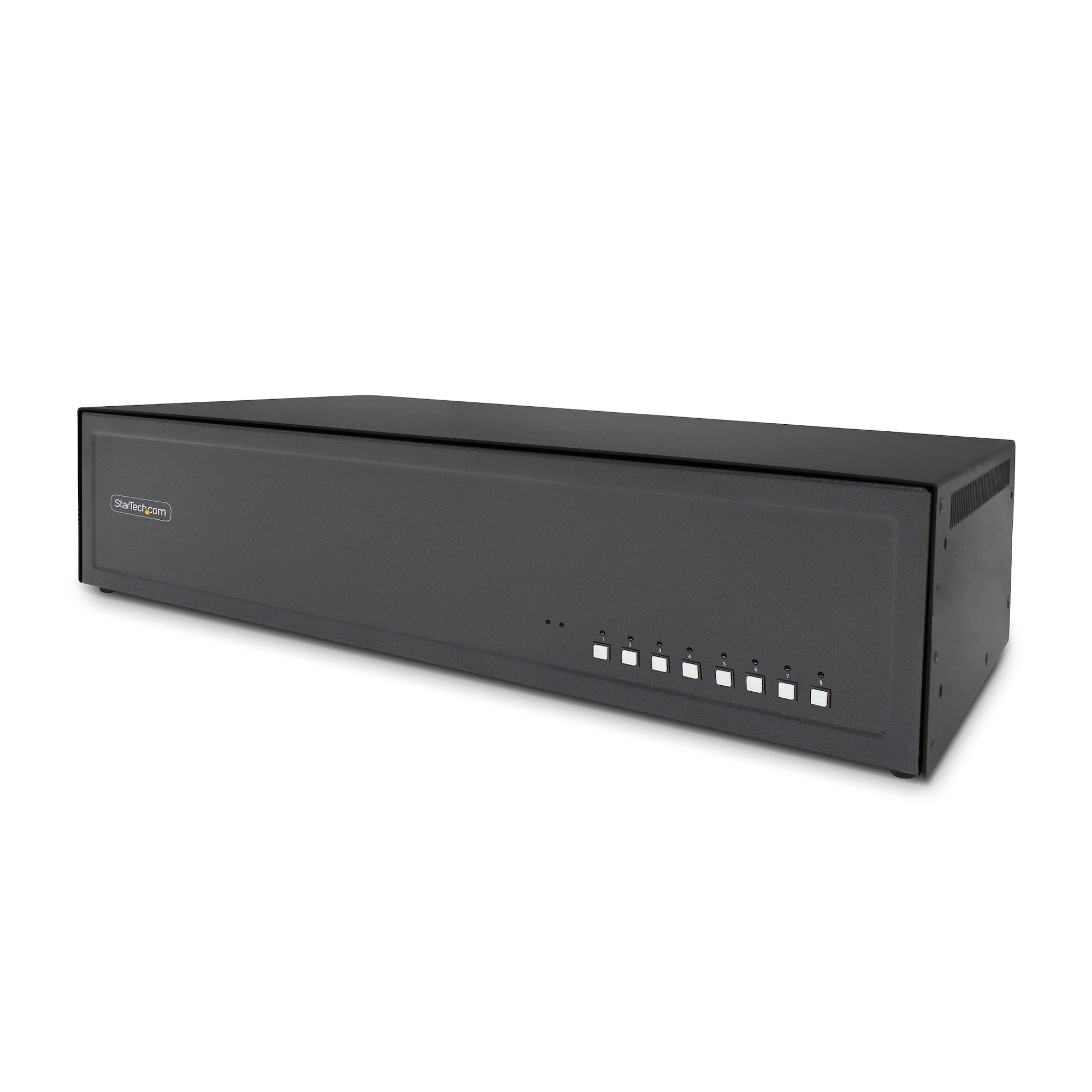 StarTech.com Switch KVM Sécurisé à 8 Ports pour 2 Moniteurs, DVI, NIAP 4.0 KVM de Bureau, Boîtier Métallique, Port CAC, Commutateur KVM, Made in USA
