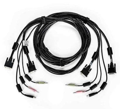 CABLE ASSY 2-DVI-I/1-USB/2-AUDIO 10FT CABLE ASSY 2-DVI-I/1-USB/2-AUDIO 10FT