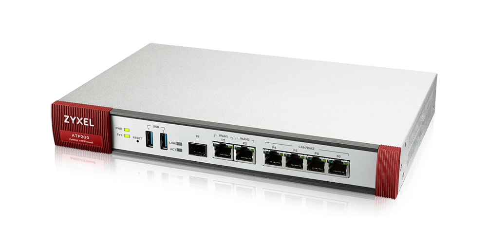 Zyxel ATP200 pare-feux (matériel) Bureau 2000 Mbit/s Zyxel ATP200 pare-feux (matériel) Bureau 2000 Mbit/s