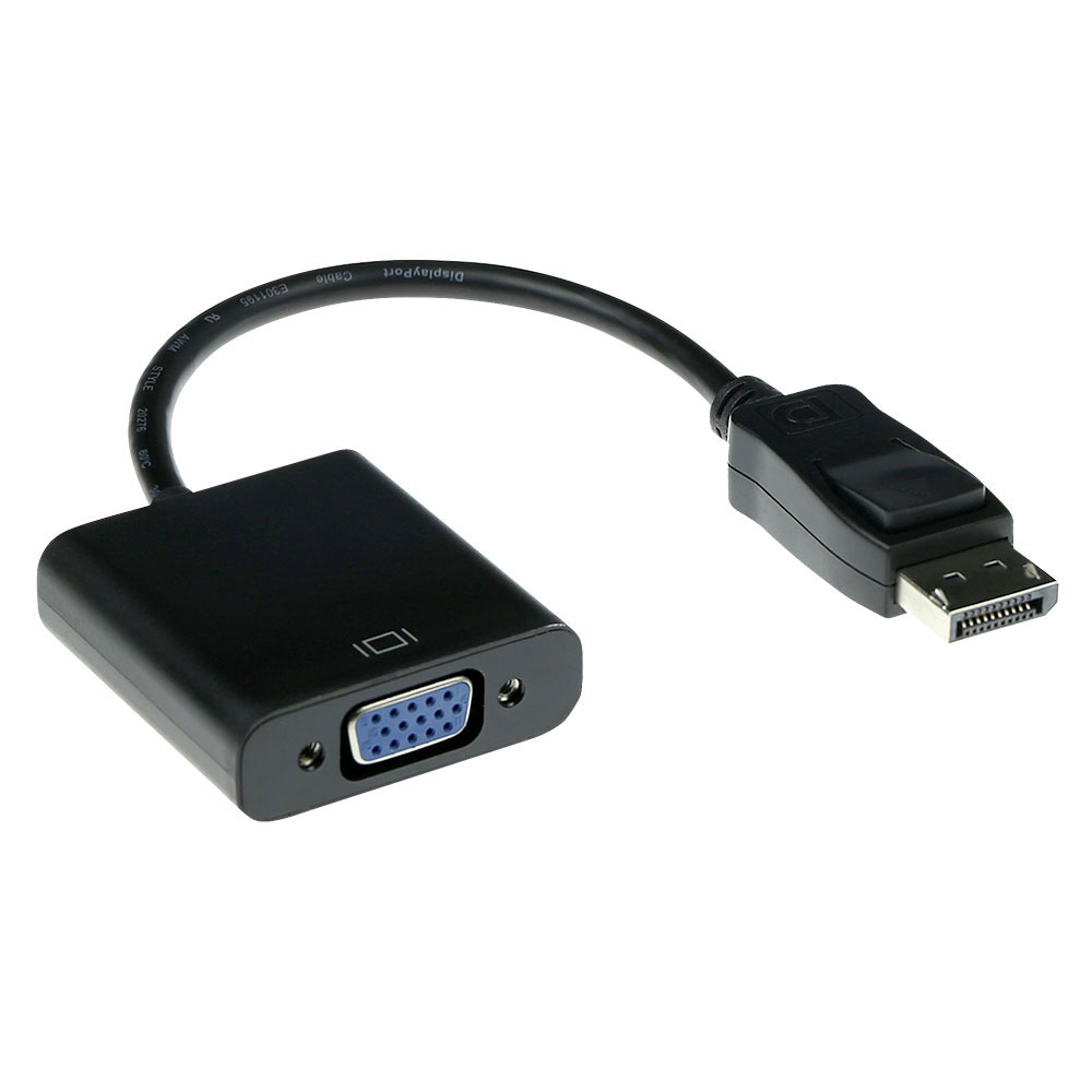 ACT AK3996 câble vidéo et adaptateur 0,15 m DisplayPort VGA Noir ACT AK3996 câble vidéo et adaptateur 0,15 m DisplayPort VGA Noir