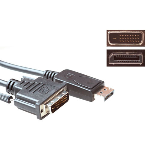 ACT AK3995 câble vidéo et adaptateur 1,8 m DisplayPort DVI-D Noir ACT AK3995 câble vidéo et adaptateur 1,8 m DisplayPort DVI-D Noir
