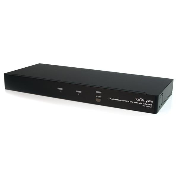 StarTech.com Switch KVM USB 4 Ecrans DVI pour 2 Ordinateurs avec Audio StarTech.com Switch KVM USB 4 Ecrans DVI pour 2 Ordinateurs avec Audio