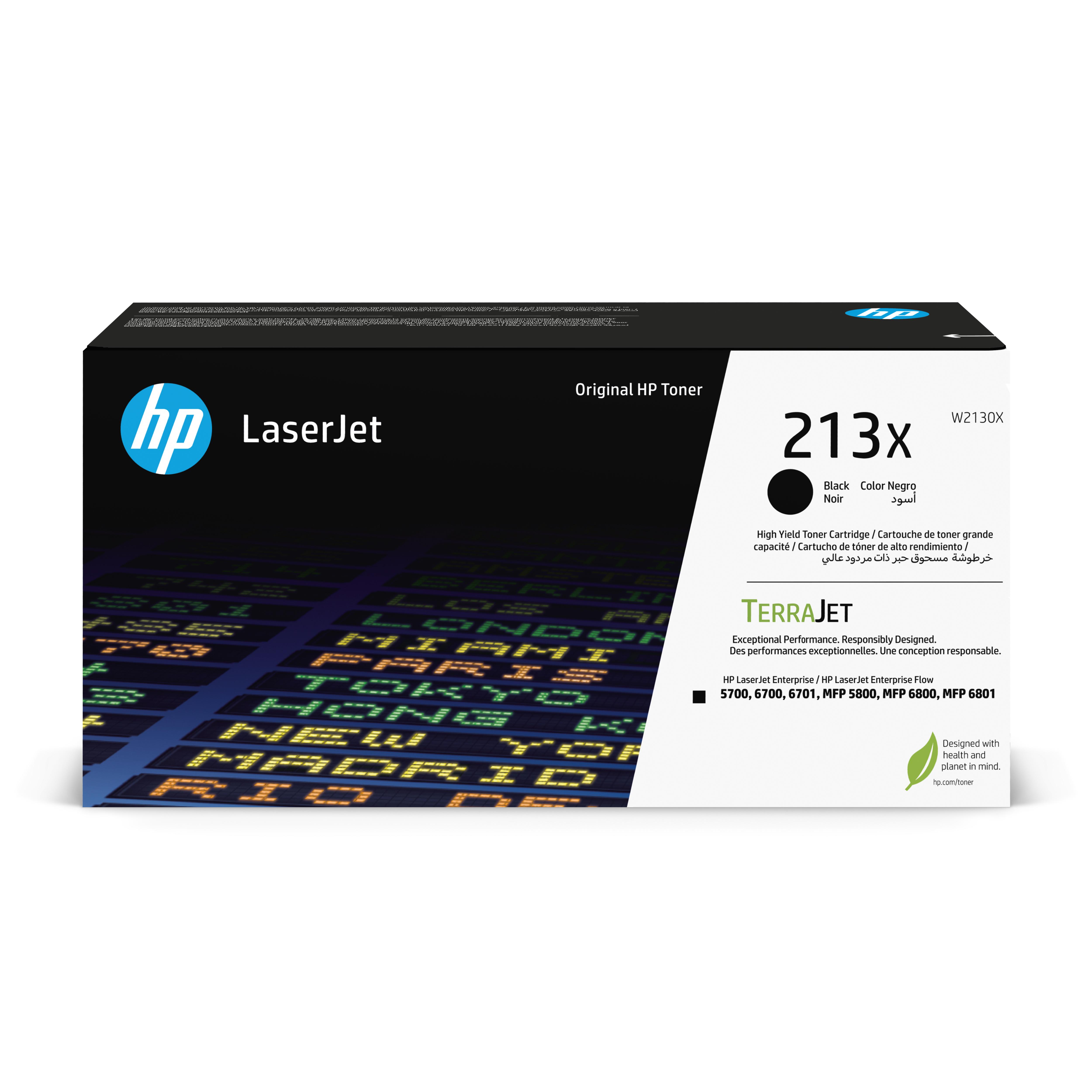 HP 213X Toner LaserJet authentique Grande capacité Noir HP 213X Toner LaserJet authentique Grande capacité Noir