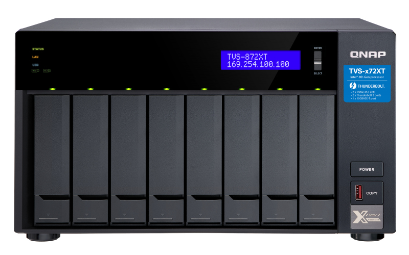 TVS-872XT NAS Tower Ethernet/LAN Noir i5-8400T TVS-872XT NAS Tower Ethernet/LAN Noir i5-8400T