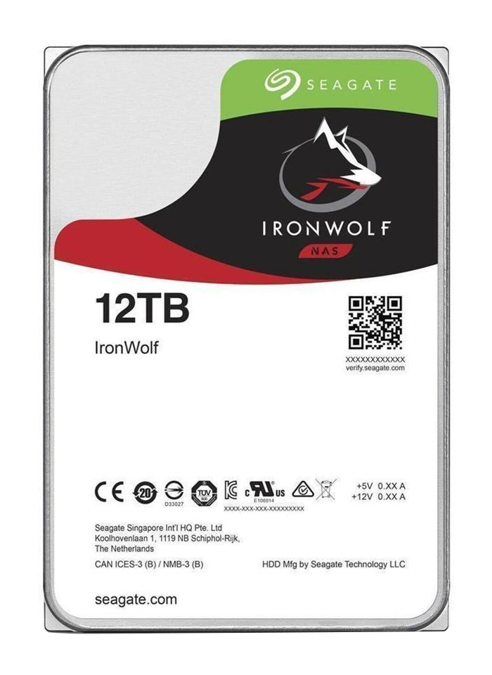 Seagate NAS HDD IronWolf disque dur 12 To 7200 tr/min 256 Mo 3.5" Série ATA III Seagate NAS HDD IronWolf disque dur 12 To 7200 tr/min 256 Mo 3.5" Série ATA III