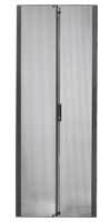 NetShelter SX 48U 600mm Wide Perforated Split Doors Black NetShelter SX 48U 600mm Wide Perforated Split Doors Black