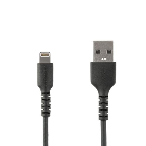 StarTech.com Câble Lightning vers USB renforcé de 1 m - Certifié Apple MFi - Noir StarTech.com Câble Lightning vers USB renforcé de 1 m - Certifié Apple MFi - Noir