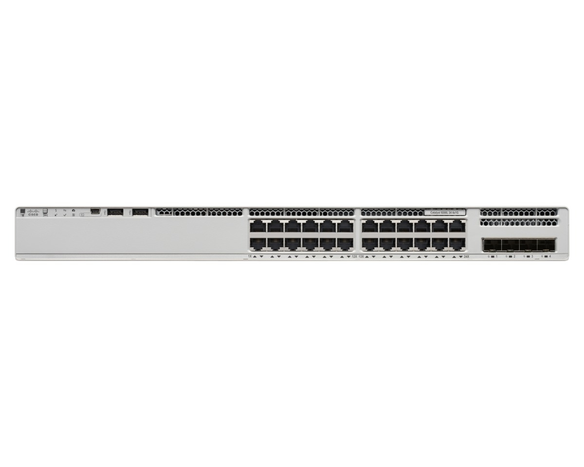 Cisco Catalyst C9200L Géré L3 Gigabit Ethernet (10/100/1000) Connexion Ethernet, supportant l'alimentation via ce port (PoE) Gris