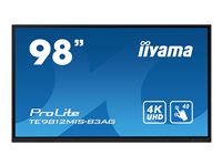 iiyama TE9812MIS-B3AG affichage de messages En forme de kiosk 2,49 m (98") LCD Wifi 400 cd/m² 4K Ultra HD Noir Écran tactile Intégré dans le processeur Android 11 24/7 iiyama TE9812MIS-B3AG affichage de messages En forme de kiosk 2,49 m (98") LCD Wifi 400 cd/m² 4K Ultra HD Noir Écran tactile Intégré dans le processeur Android 11 24/7