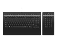 3Dconnexion Keyboard Pro with Numpad clavier USB + RF Wireless + Bluetooth AZERTY Français Noir 3Dconnexion Keyboard Pro with Numpad clavier USB + RF Wireless + Bluetooth AZERTY Français Noir