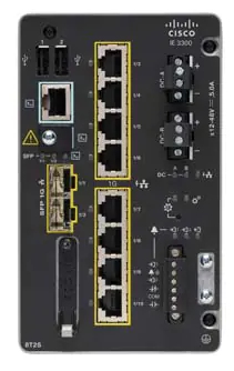 Cisco Catalyst IE-3300-8T2S-E commutateur réseau Géré L2 Gigabit Ethernet (10/100/1000) Noir Cisco Catalyst IE-3300-8T2S-E commutateur réseau Géré L2 Gigabit Ethernet (10/100/1000) Noir