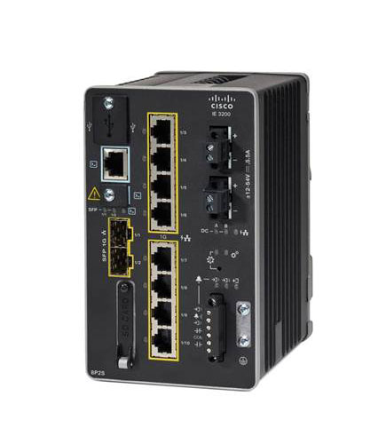 Cisco IE-3200-8P2S-E commutateur réseau Géré L2 Fast Ethernet (10/100) Connexion Ethernet, supportant l'alimentation via ce port (PoE) Noir Cisco IE-3200-8P2S-E commutateur réseau Géré L2 Fast Ethernet (10/100) Connexion Ethernet, supportant l'alimentation via ce port (PoE) Noir