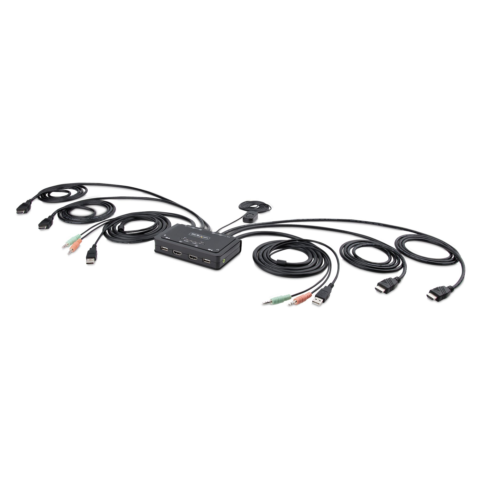 StarTech.com C2-DH46-UA2-CBL-KVM commutateur écran, clavier et souris Noir StarTech.com C2-DH46-UA2-CBL-KVM commutateur écran, clavier et souris Noir