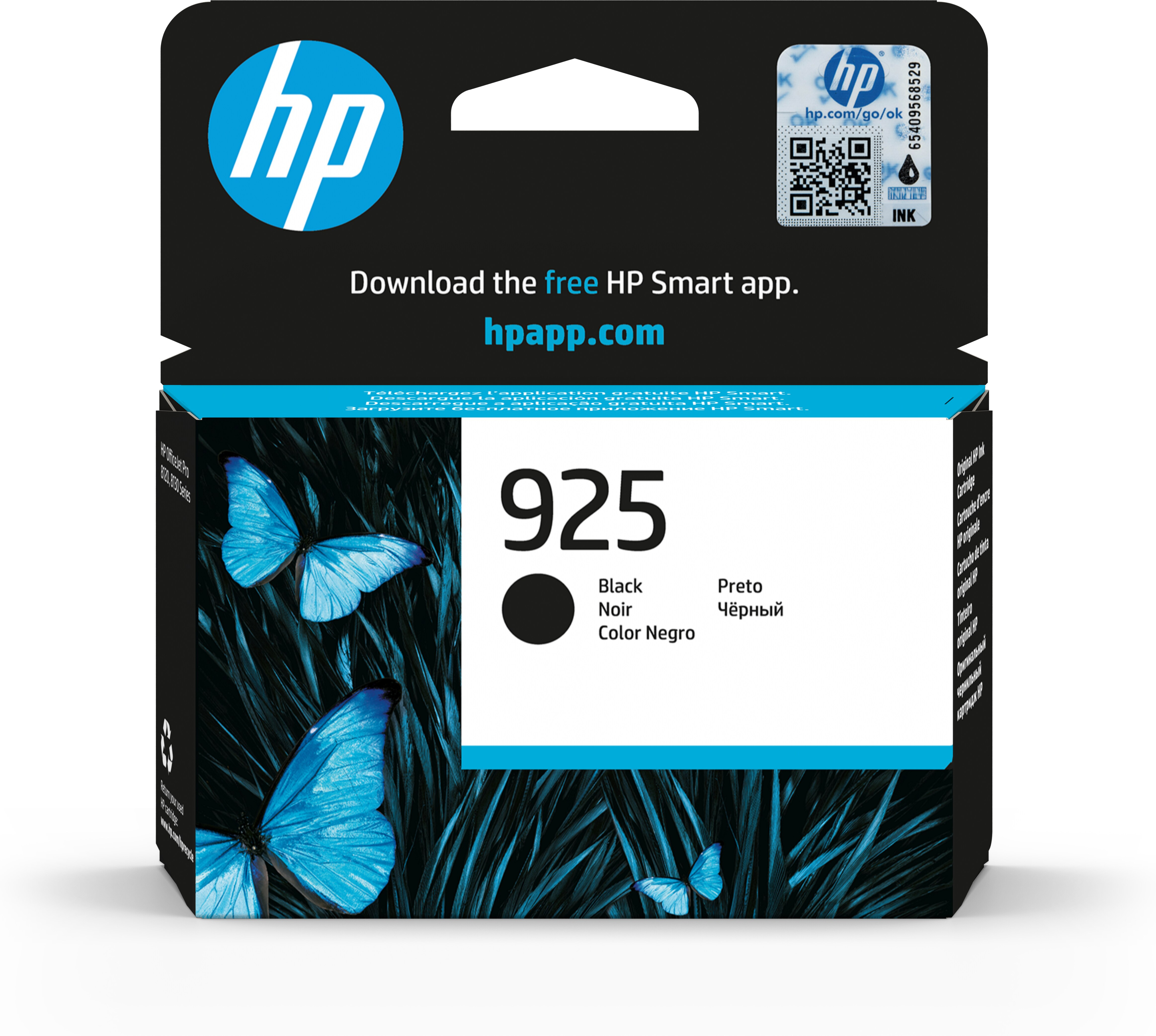 HP 925 Black Original Ink Cartridge HP 925 Black Original Ink Cartridge