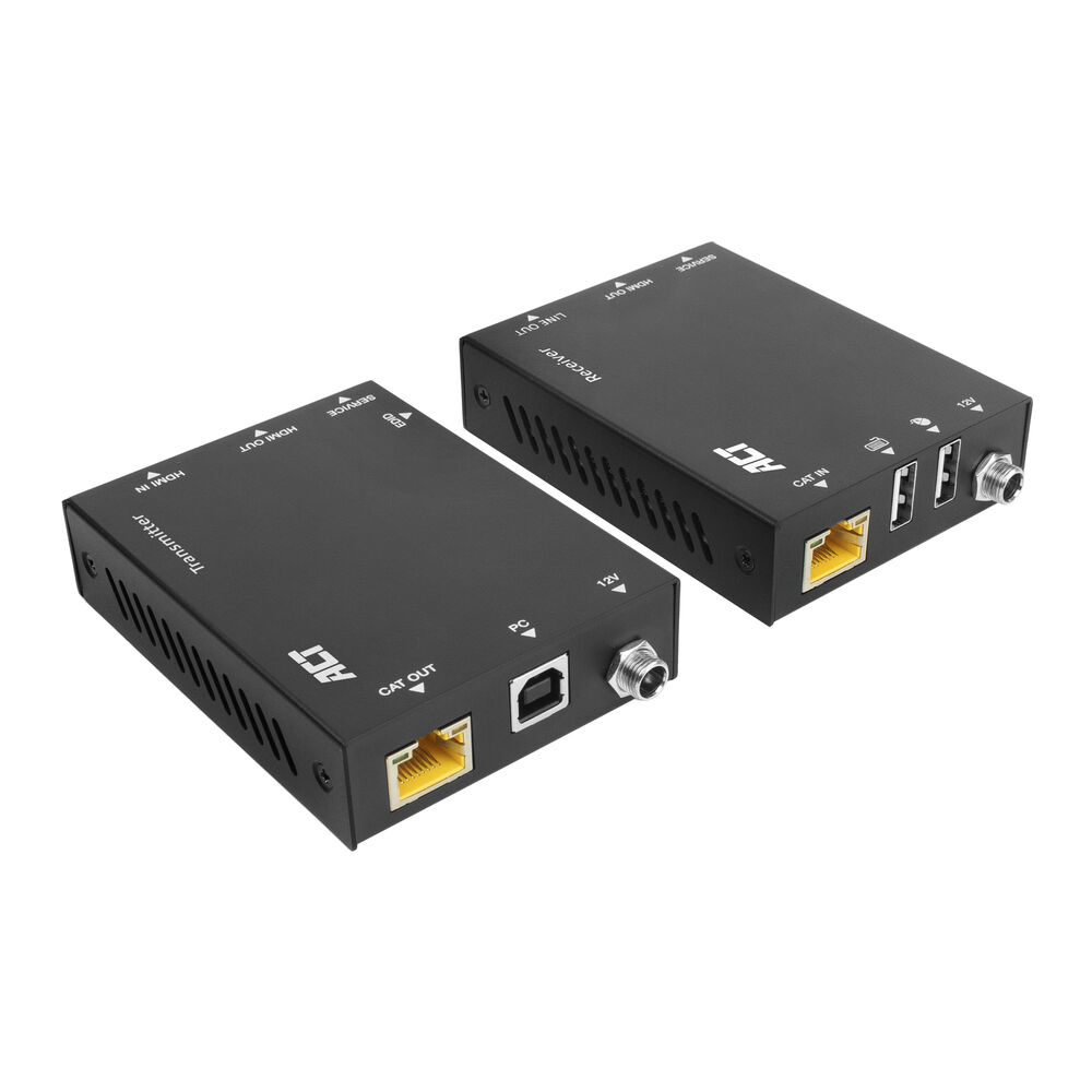 ACT Extender KVM 4K HDMI 2.0 sur CAT6A jusqu'à 70 mètres ACT Extender KVM 4K HDMI 2.0 sur CAT6A jusqu'à 70 mètres