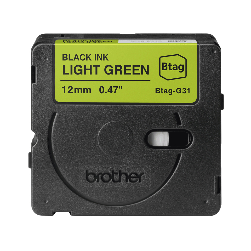 Brother BTAG-G31 ruban d'étiquette Noir sur vert Brother BTAG-G31 ruban d'étiquette Noir sur vert