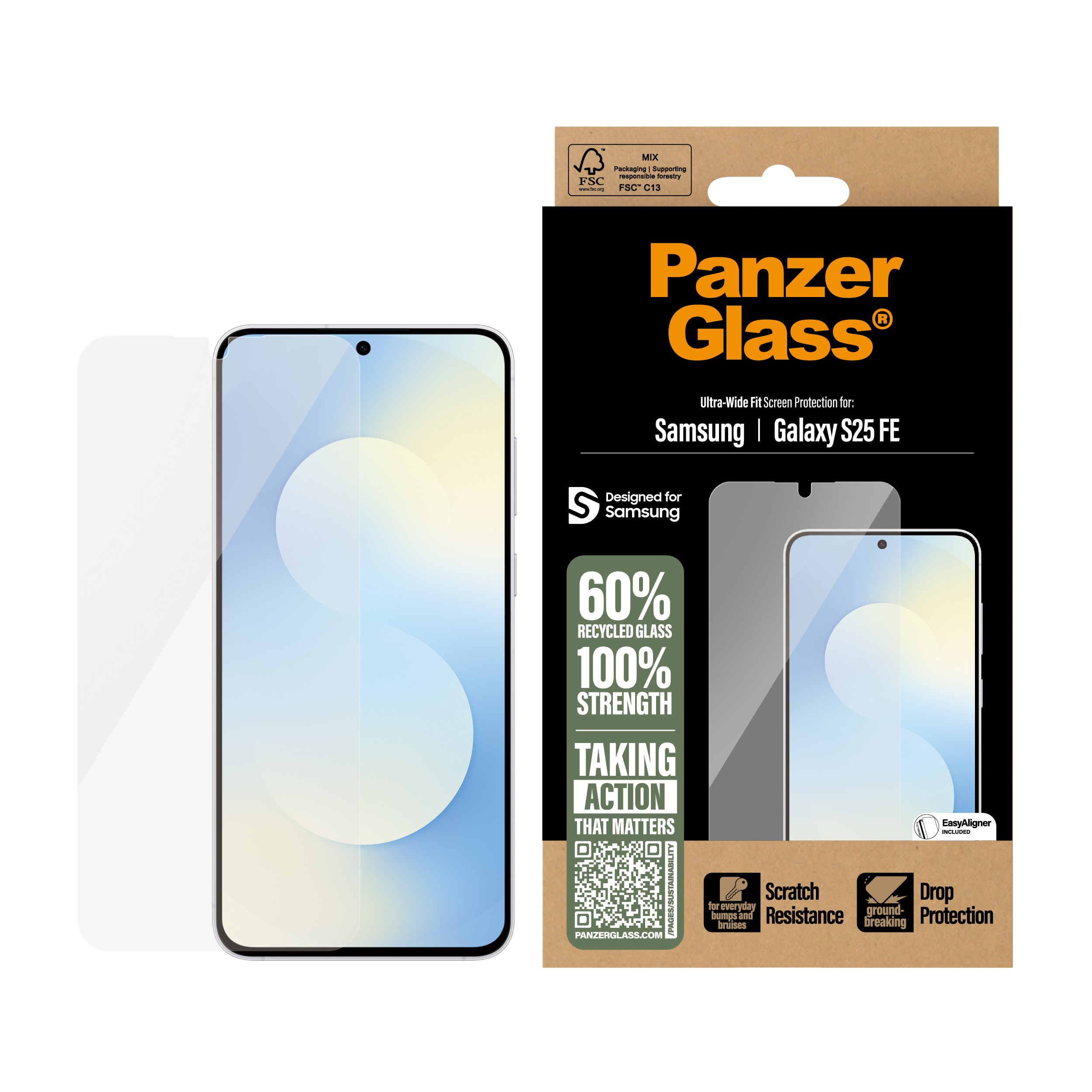  Ultra-Wide Fit w. EasyAligner Protection d'écran transparent 1 pièce(s)