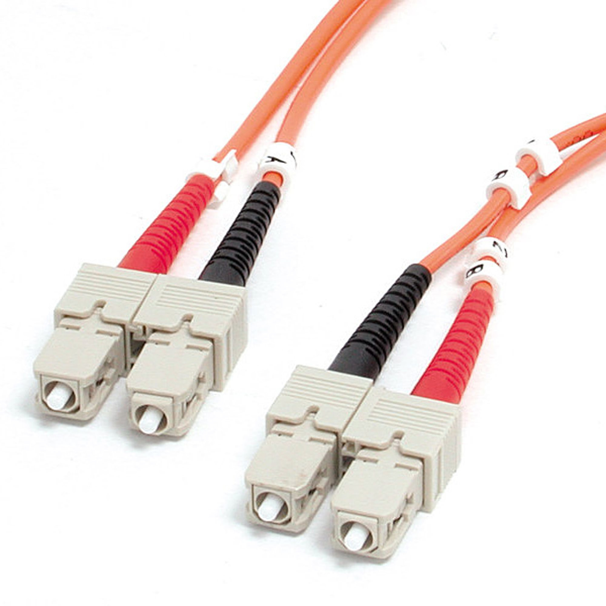 StarTech.com Câble Fibre Optique Multimode SC à SC OM1 de 2m, Dimension de la Fibre 62.5/125, Réseaux 10G - Cordon de Raccordement Fibre LSZH StarTech.com Câble Fibre Optique Multimode SC à SC OM1 de 2m, Dimension de la Fibre 62.5/125, Réseaux 10G - Cordon de Raccordement Fibre LSZH