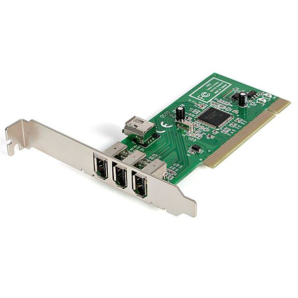 StarTech.com Carte Adaptateur PCI vers 4 Ports FireWire400 6 Broches- 1x Firewire 400 Interne
