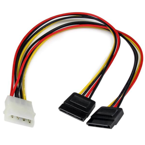 StarTech.com Câble d'Alimentation Adaptateur en Y Molex vers Double SATA StarTech.com Câble d'Alimentation Adaptateur en Y Molex vers Double SATA