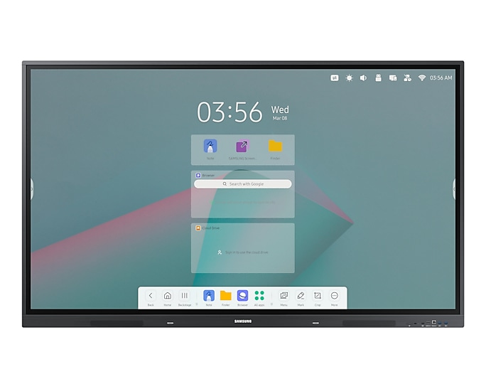 Samsung WA65C tableau blanc interactif et accessoire 165,1 cm (65") 3840 x 2160 pixels Écran tactile Noir