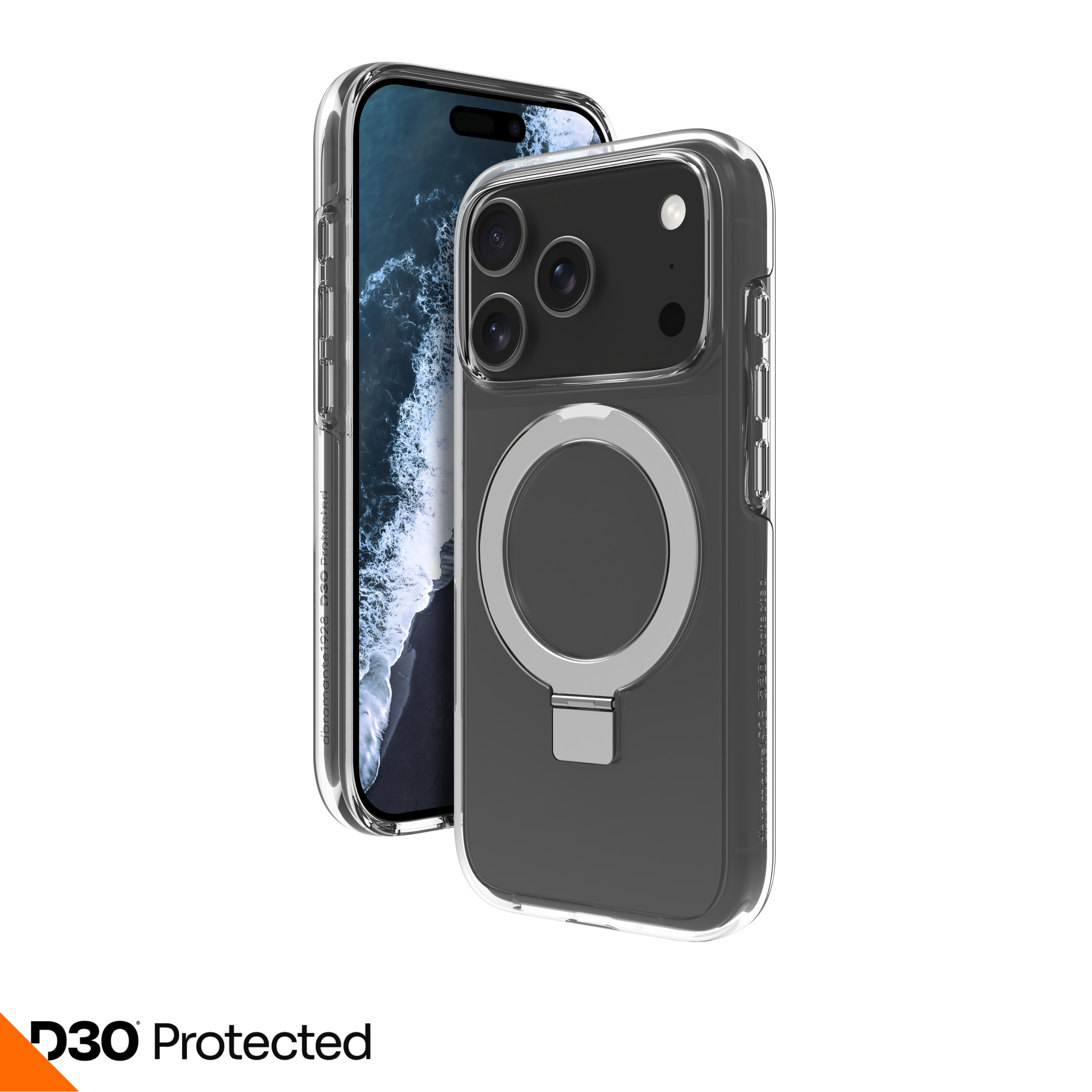 dbramante1928 Iceland Ultra D3O MS Kick coque de protection pour téléphones portables Housse Transparent
