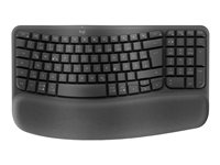 Logitech Wave Keys clavier RF sans fil + Bluetooth AZERTY Belge Graphite Logitech Wave Keys clavier RF sans fil + Bluetooth AZERTY Belge Graphite