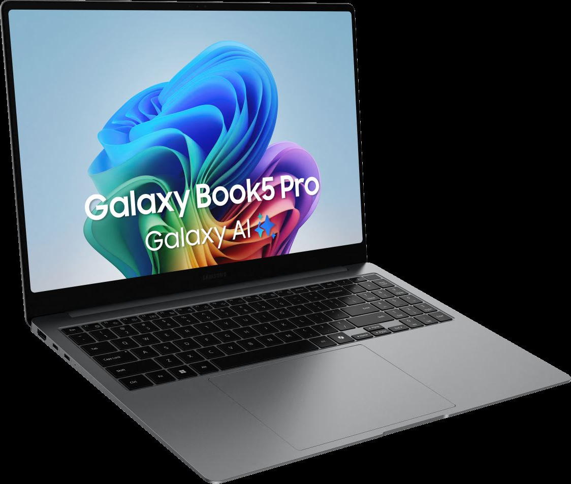 Samsung Galaxy Book5 Pro Intel Core Ultra 7 256V Ordinateur portable 40,6 cm (16") Écran tactile WQXGA+ 16 Go LPDDR5x-SDRAM 1 To SSD Wi-Fi 7 (802.11be) Windows 11 Home Gris Samsung Galaxy Book5 Pro Intel Core Ultra 7 256V Ordinateur portable 40,6 cm (16") Écran tactile WQXGA+ 16 Go LPDDR5x-SDRAM 1 To SSD Wi-Fi 7 (802.11be) Windows 11 Home Gris