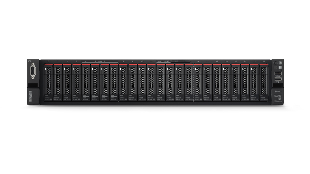 Lenovo ThinkSystem SR650 serveur 396 To 2,3 GHz 16 Go Rack (2 U) Intel® Xeon® Gold 1100 W DDR4-SDRAM Lenovo ThinkSystem SR650 serveur 396 To 2,3 GHz 16 Go Rack (2 U) Intel® Xeon® Gold 1100 W DDR4-SDRAM